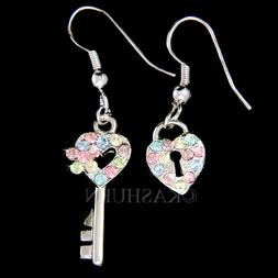 Arcobaleno Chiave A My Heart Lucchetti IN Swarovski Cristall