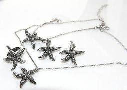 Bracciale Anello Stella Marina Grande Parure