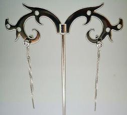 Pendenti Punto Luce Doppio Filo Lungo 5cm Vintage