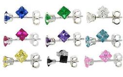 W/ 3mm  Taglia Zircone Princess Pietre