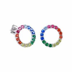 A Lobo W/rainbow Multicolore Cz Sassi