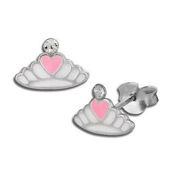 Corona Con Cuore Bianco 925 Gioielli Tw Sdo8124w