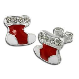 Stivale Di Babbo Natale D'argento Gioielli Tw Sdo612r