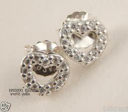 Be My Valentine Originale Pandora Argento Cuori Orecchino Bo