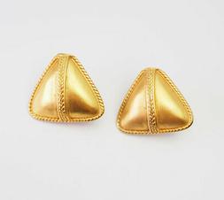 Bella Grande Design Color Oro Triangolo Orecchini