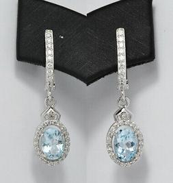 In Argento 925 Con Acquamarine Naturali Ovali