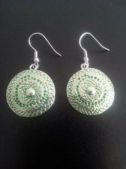 Pendenti Ohrpin Colore Argento Verde