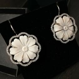 cammeo, gioiello, bijoux, orecchini, argento 925,margherita