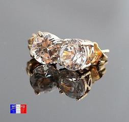 Cappio D Orecchio Quadrato Uomo Donna Dorata Chiodo Con Fint