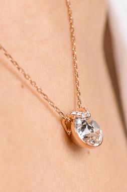 CATENINA BELLA COLOR ORO ROSA C/CRISTALLO SFACETTATO LUMINOS