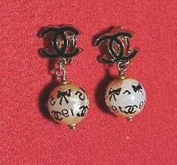 CHANEL Cc Logo Perle Clip-On Orecchino Se-08 