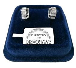 Unisex Pl.oro Bianco 18k Con Cristalli Swarovski Argento