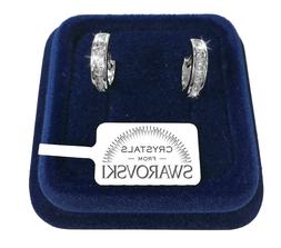 Uomo Donna Pl.oro Bianco 18k Con Cristalli Swarovski Sw12