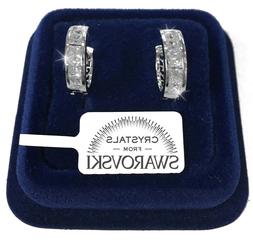 Uomo Donna Pl.oro Bianco 18k Con Cristalli Swarovski