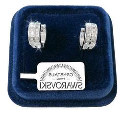 Uomo Donna Pl.oro Bianco 18k Con Cristalli Swarovski