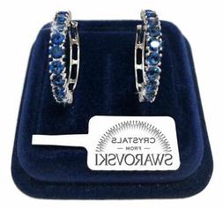 18mm Pl.oro Blu  18k Con Cristalli Swarovski  Sw/18