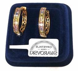 Grandi Pl.oro Oro Col 18k Con Cristalli Swarovski Uomo Donna