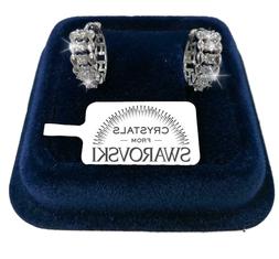Pl. Oro Bianco 18k Con Cristalli Swarovski Argento