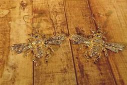 CG7323 Grande Rosa Placcato Oro Ape Orecchini