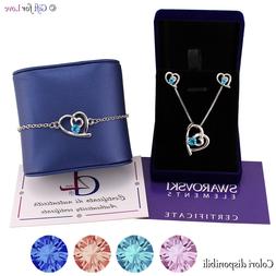 Oro Swarovski Element Originale G4l Set Cuore