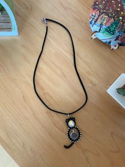 Collana con ciondolo - Gatto nero - Black cat - rivoli swaro