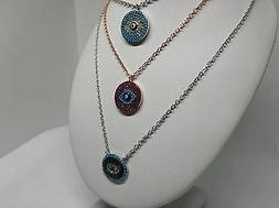 Collana Donna -Argento 925/1000  Amuleto Occhio di Allah con