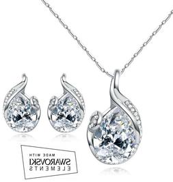 Regalo Cristallo Coppia Parure Swarovski Elements