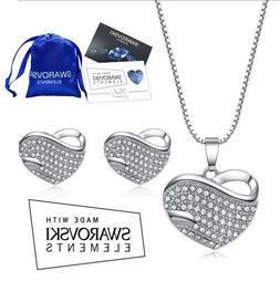Cuore Cristalli Swarovski Elements Parure Set Coordinato