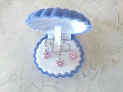 Parure Con Pietre Rosa Luminose Argento925 Nuovi Swarovski