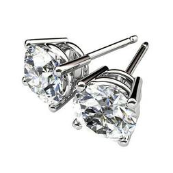 Argento 925 Punto Luce 6mm Con Zirconi Brillanti Uomo Donna