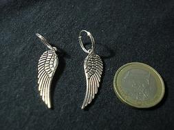 Argento 925 Cerchietto Liscio Ala Angelo Grande 3 Cm Uomo Do