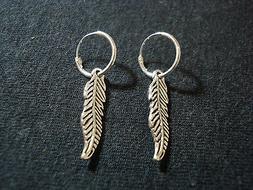 Argento 925 Modello Cerchietto Liscio Foglia Lunga Uomo Donn