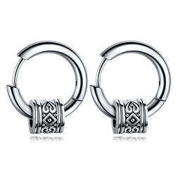 Cerchio Tond Pendente Uomo Donna Acciaio Inox Punk Anallergi