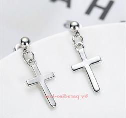 Con Croce Pendente Uomo Unisex Acciaio K146 2/4cm