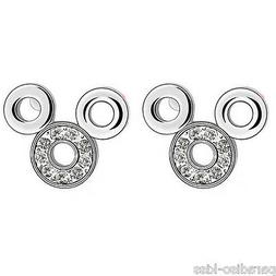 Da Donna Cristallo Swarovski Elements Topolino Bianco Or11