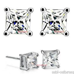 Da Donna Uomo Strass Bianco 6mm Quadrato R34