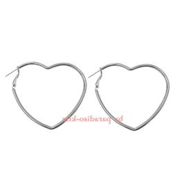 Donna Cerchie Cerchio Cuore Grande Acciaio R224