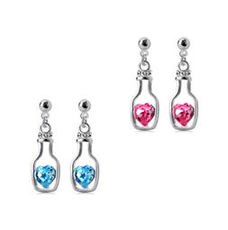 Donna Punto Luce Pendenti Bottiglia Cristallo Paio Idea Rega