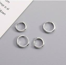 Donna Uomo Cerchie Cerchio Piccolo Acciaio Inox R220