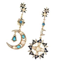 Lunghi In Lega Asimmetrica Decor In Sun E Moon Shiny