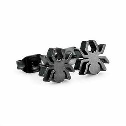 Uomo Acciaio Nero Ragno Emo Goth Gotico Nuovo 3401