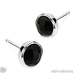 Uomo Donna Unisex Pietra Nera Argento Rotondo R57