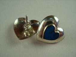 Vintage A Cuore In Argento 925  Con Turchese