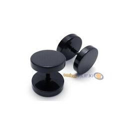 COPPIA ORECCHINO ACCIAIO TITANIO UOMO DONNA FINTO DILATATORE