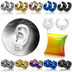 A Clip Senza Buchi Hoop Huggie Unisex + Caso Regalo