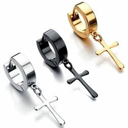 Uomo Per Ragazzi Argento Nero Pendenti Ciondolo Rotondo