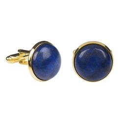 Da Uomo Scuro Blu Navy Gemelli con Scatola Oro Lapislazzuli 