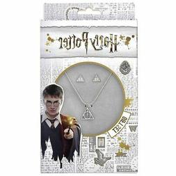 Harry Potter Deathly Hallows Simbolo Orecchino E Collana Set