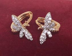 A Cerchio Con Cristalli Swarovski 750er Oro 18k Placcato