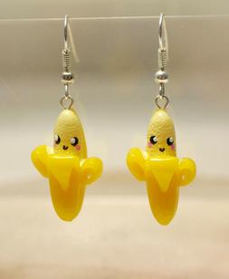 Pendenti - Banana - Viso - Manga - Kawaii - Giallo